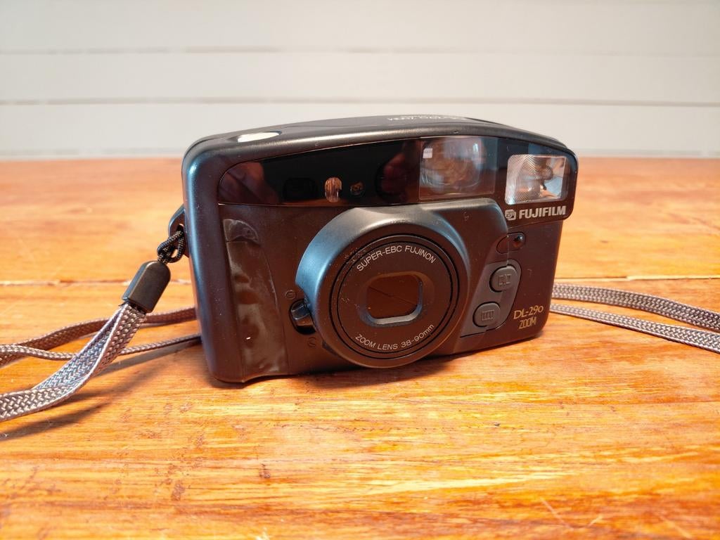 Fujifilm DL-290 Zoom Compact Camera met 38-90mm Zoomlens, Audio, Tv en Foto, Fotocamera's Analoog, Ophalen of Verzenden, Gebruikt