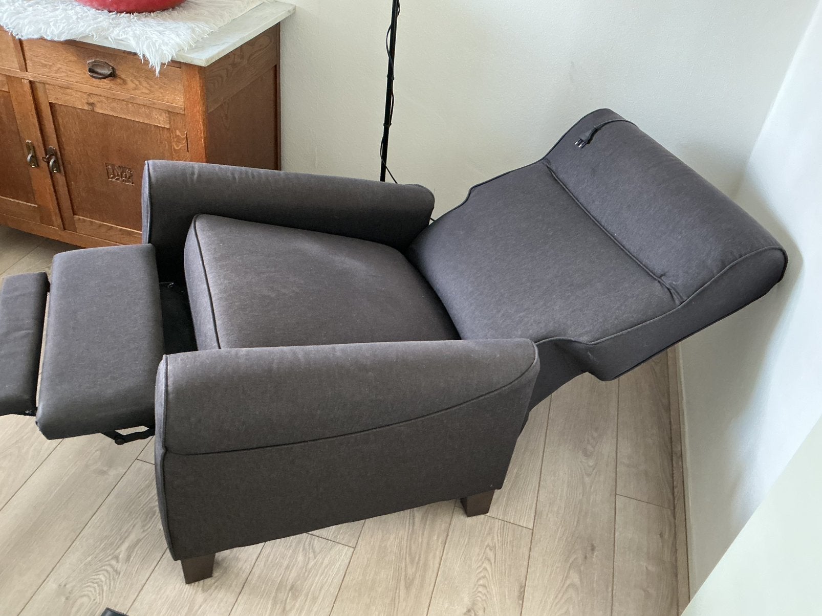 Zwart antraciet stoel, weinig gebruikt., Ophalen of Verzenden, Zo goed als nieuw, Eenpersoons, Minder dan 150 cm