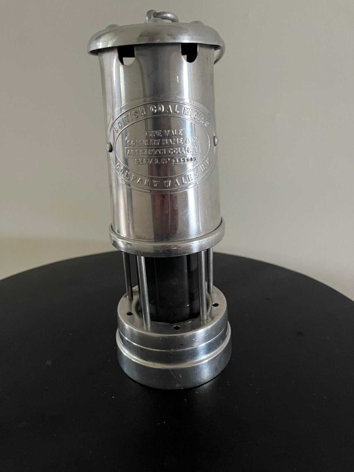 Vintage Britse mijnwerkerslamp - Aberaman Colliery, Antiek en Kunst, Ophalen of Verzenden