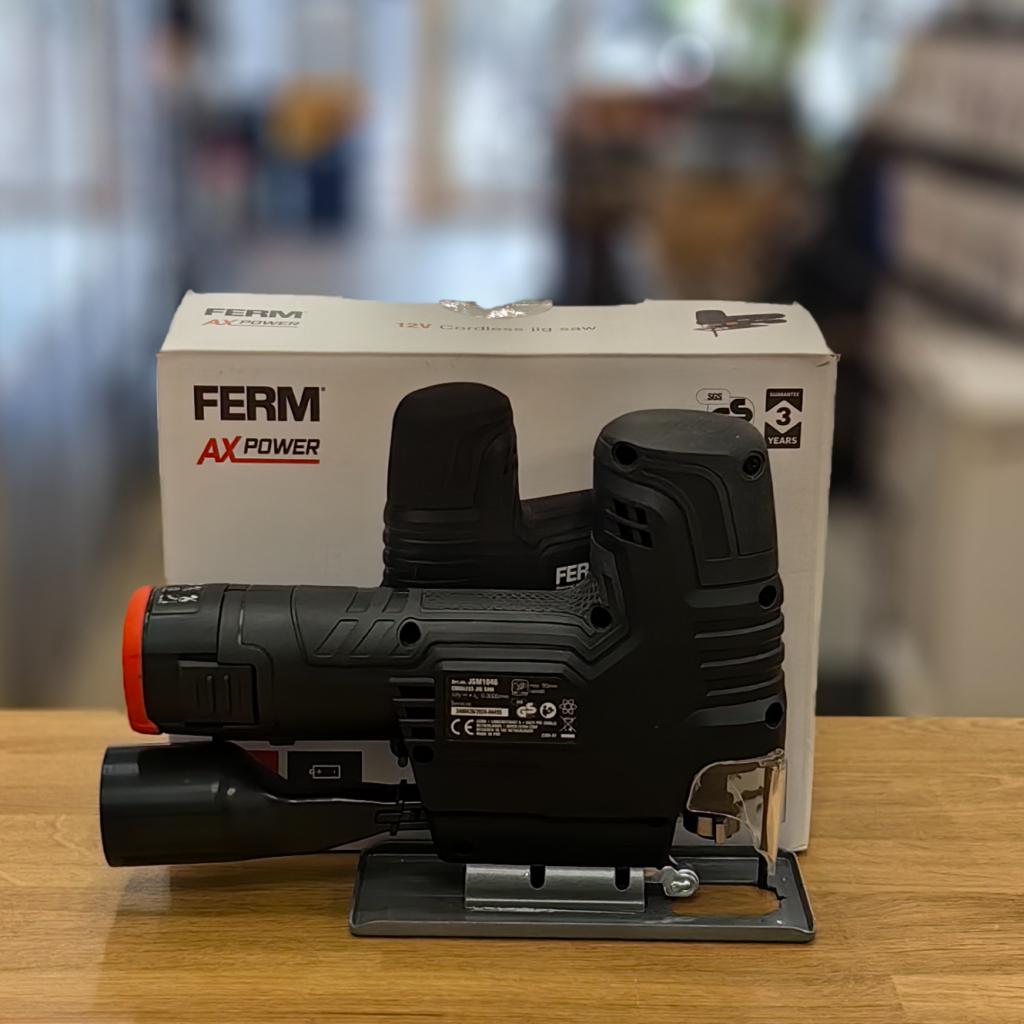 Ferm JSM1046 Accu Decoupeerzaag - Prima!, Ferm, Zo goed als nieuw, Support@ferm.com, Ferm B.V., Merwehaven 23, 
2984 AG Ridderkerk
Netherlands