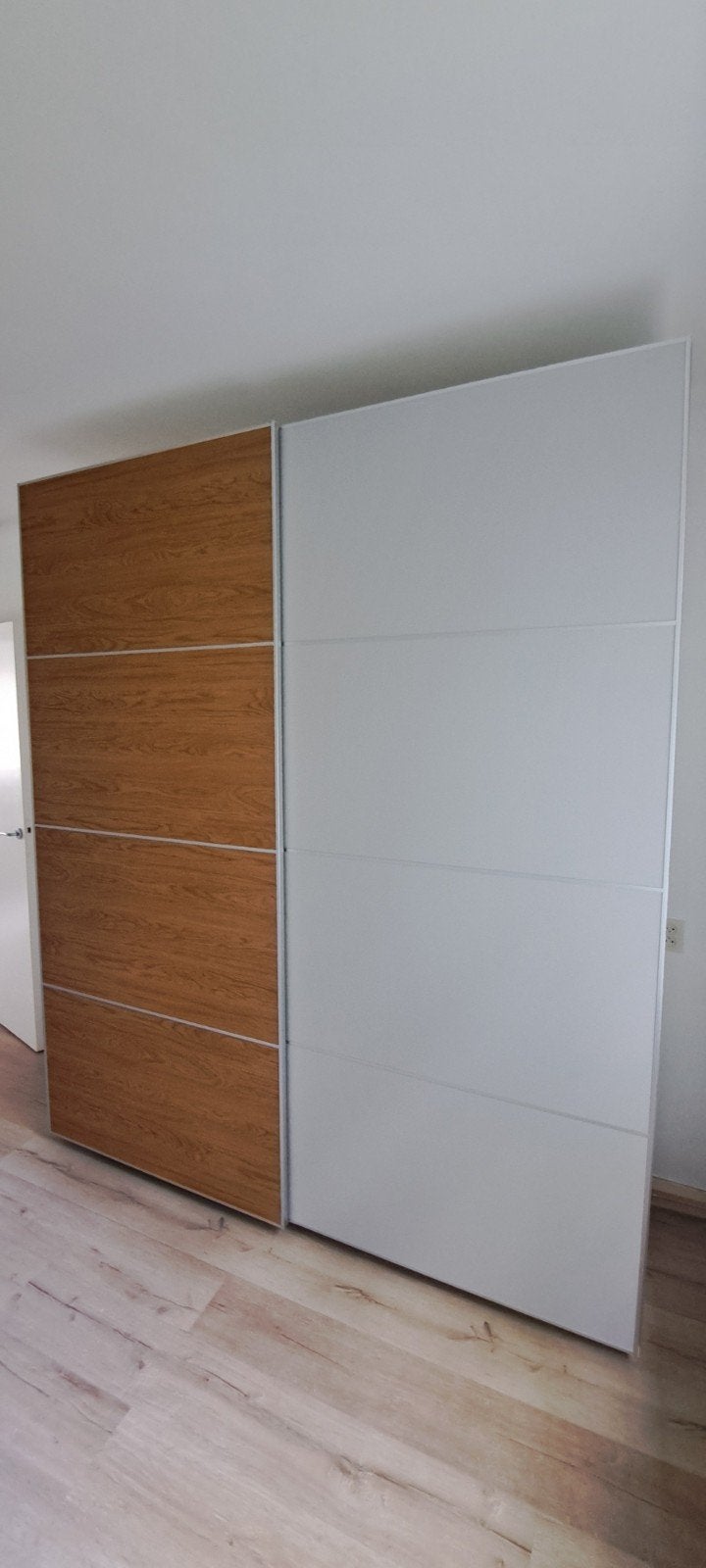 PAX garderobekast, schuifdeuren, 200x66x236, eikenpatroon, 200 cm of meer, 150 tot 200 cm, Modern, 50 tot 75 cm