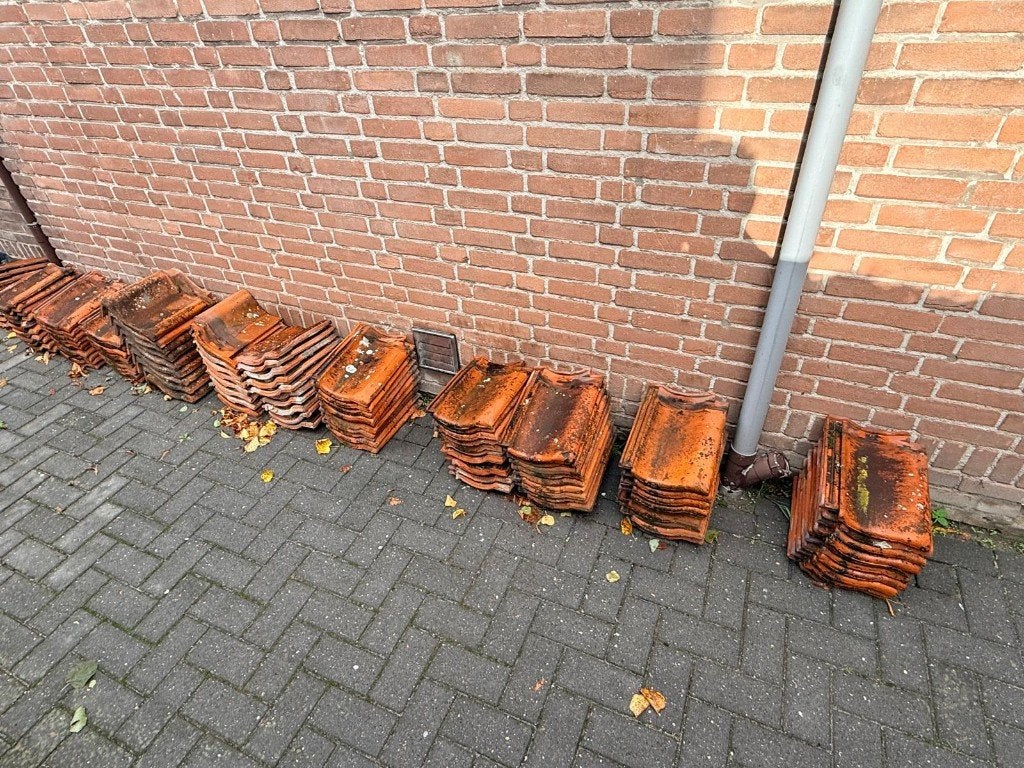 Rode dakpannen, Ophalen, Gebruikt, Steen of Klei, 15 m² of meer