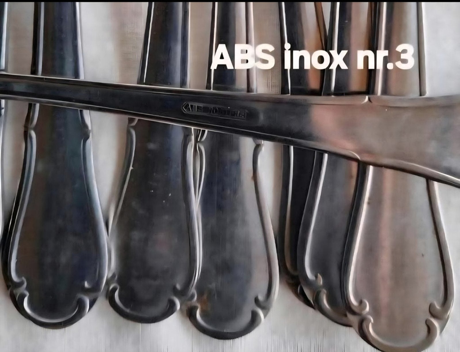Bestek ABS Inox Rostfrei Germany bewerkte handvatten, Antiek en Kunst, Antiek | Bestek, Ophalen of Verzenden