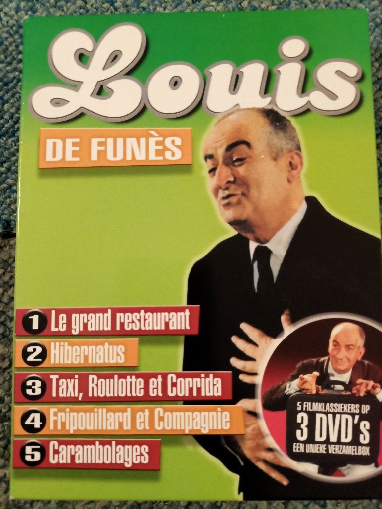 Louis de Funes Box; 5 films op 3 DVD's, Alle leeftijden, Ophalen of Verzenden, Zo goed als nieuw, Romantische komedie