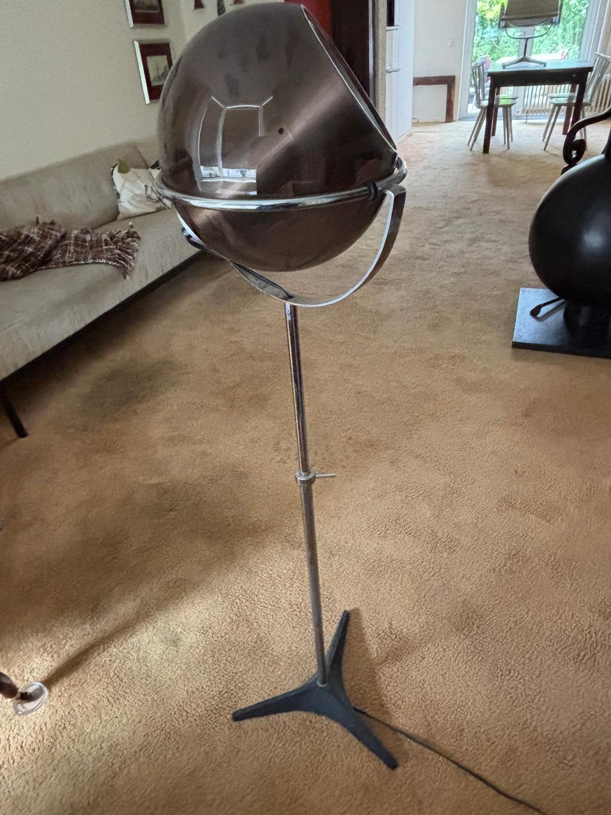 Vintage iconische Raak globe vloerlamp, Ophalen, Zo goed als nieuw, Vergrootglas of Loep