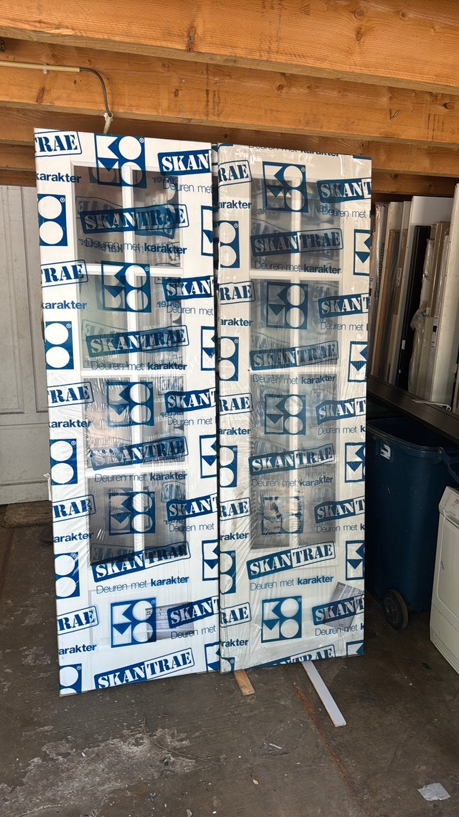 4x paneeldeur 63x231.5 cm blankfacet glas ensuite nr 450, Doe-het-zelf en Verbouw, Deuren en Horren, Ophalen, Minder dan 80 cm