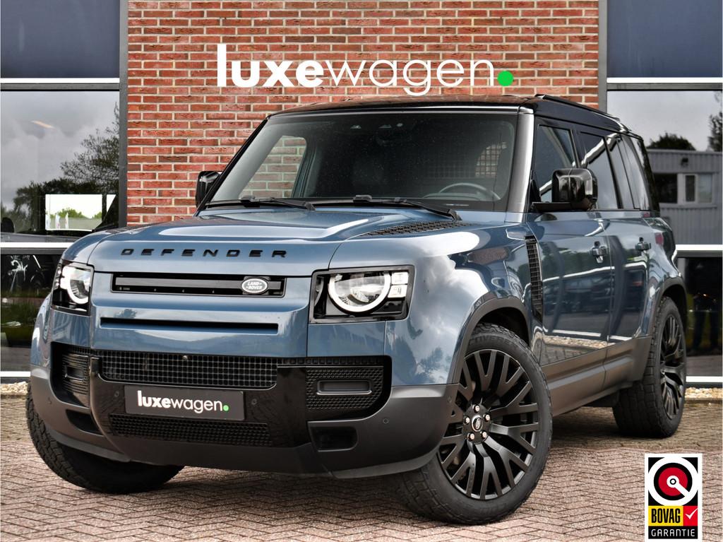 Land Rover Defender Hard Top 110 3.0 D250 22inch Trekh Lucht, Automaat, Met garantie (alle), Blauw, 2208 kg