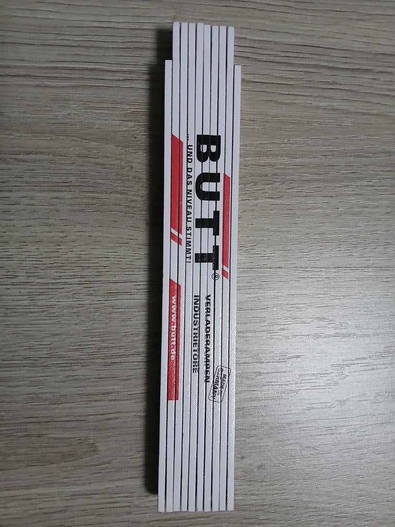 Butt duimstok - meetlat 200cm, Ophalen of Verzenden, Gebruikt