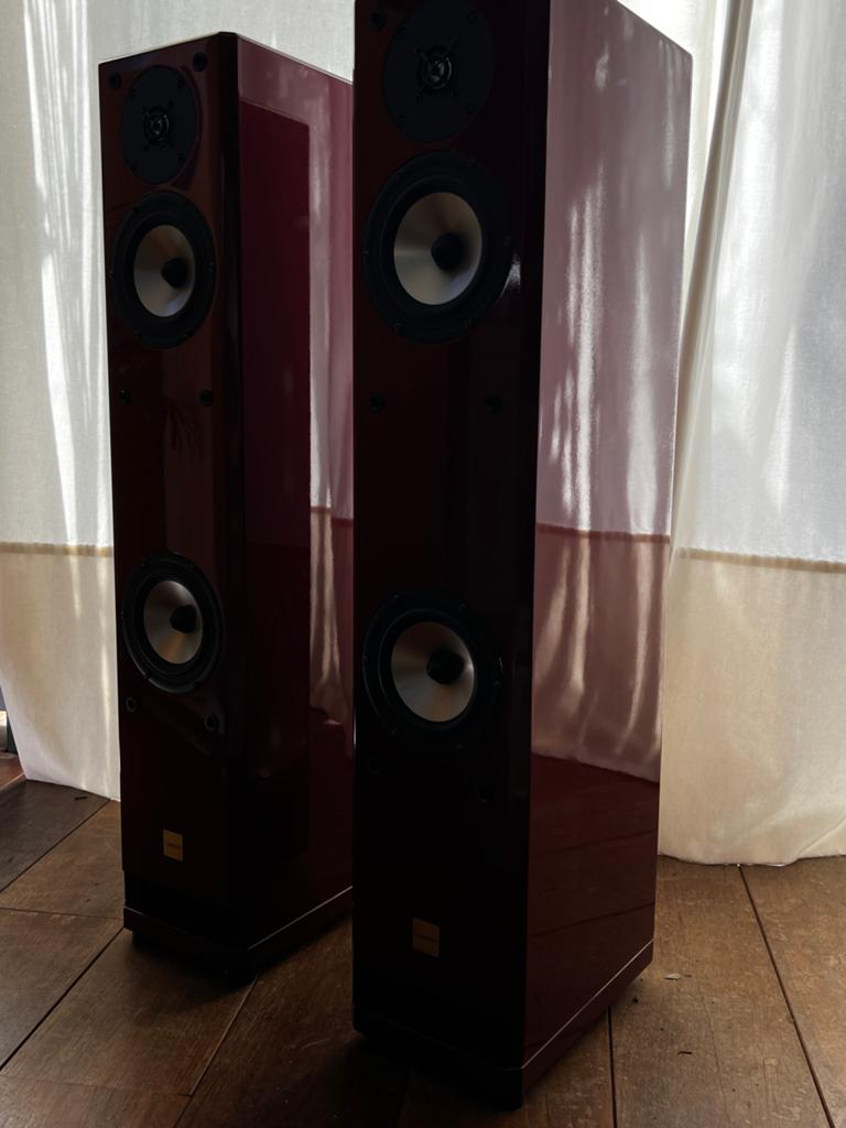 Xanadu AW16AL Vloerstaande Luidsprekers - Hoogglans Rood, Audio, Tv en Foto, Luidsprekers, Gebruikt, 120 watt of meer, Front, Rear of Stereo speakers