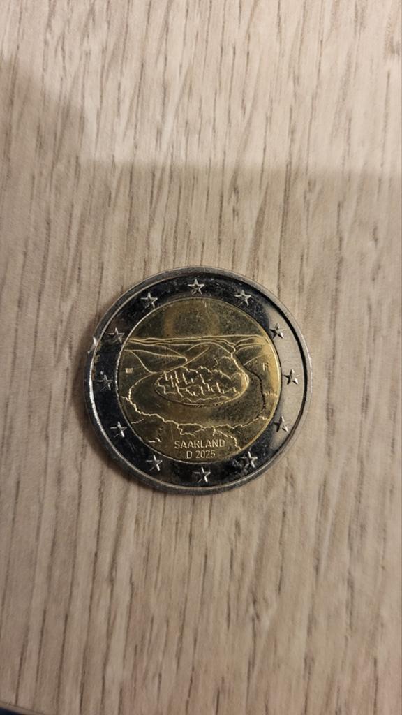 2 euromunt saarland 2025 Duitsland nieuwstaat, Ophalen of Verzenden, Duitsland, 2 euro