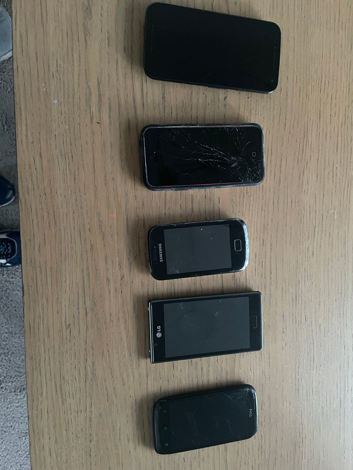 Partij defecte smartphones (5 stuks), Telecommunicatie, Overige modellen, Ophalen of Verzenden, Minder dan 3 megapixel, Zonder simlock