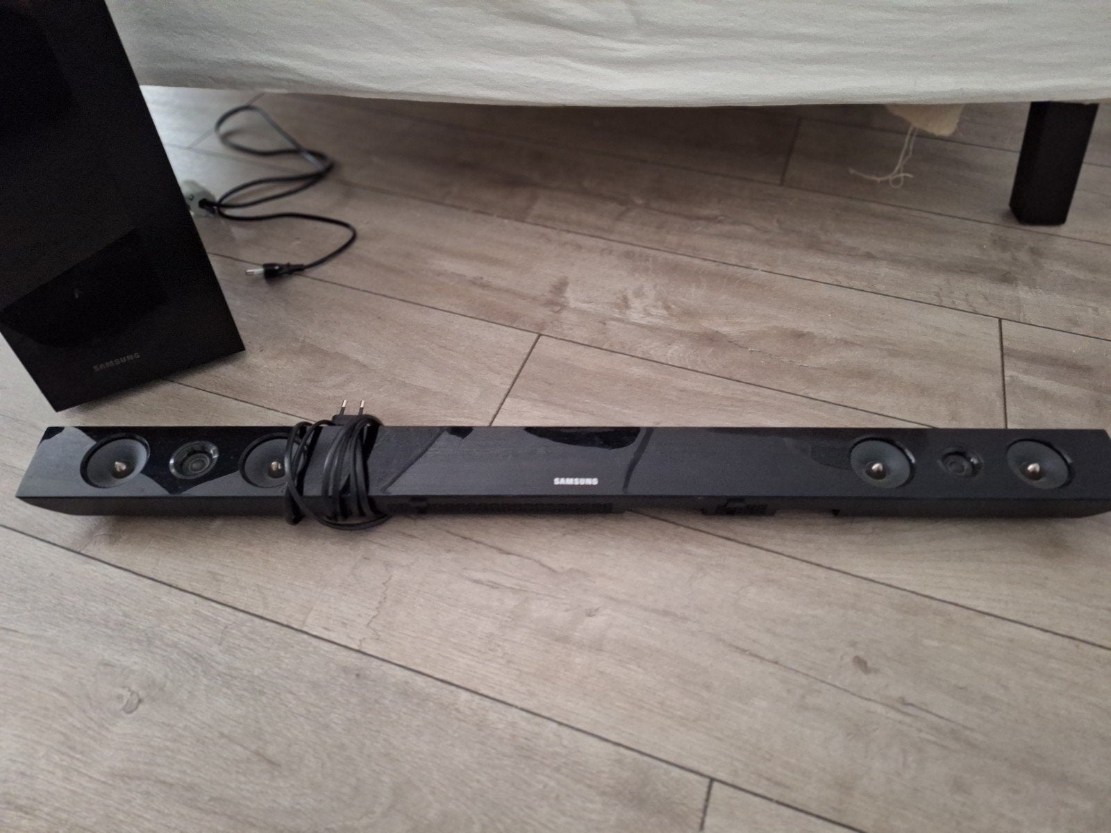 Samsung Soundbar met subwoofer, Ophalen, Met externe subwoofer, Zo goed als nieuw