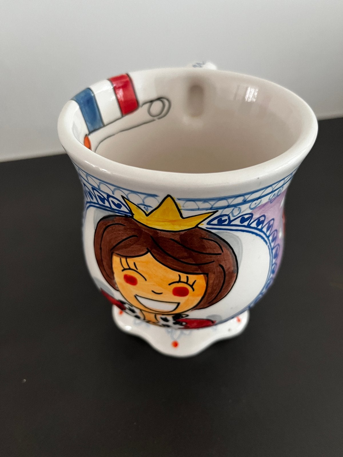 Blond Beker Beatrix 25 jaar Koninging, Ophalen of Verzenden, Gebruikt, Nederland, Servies