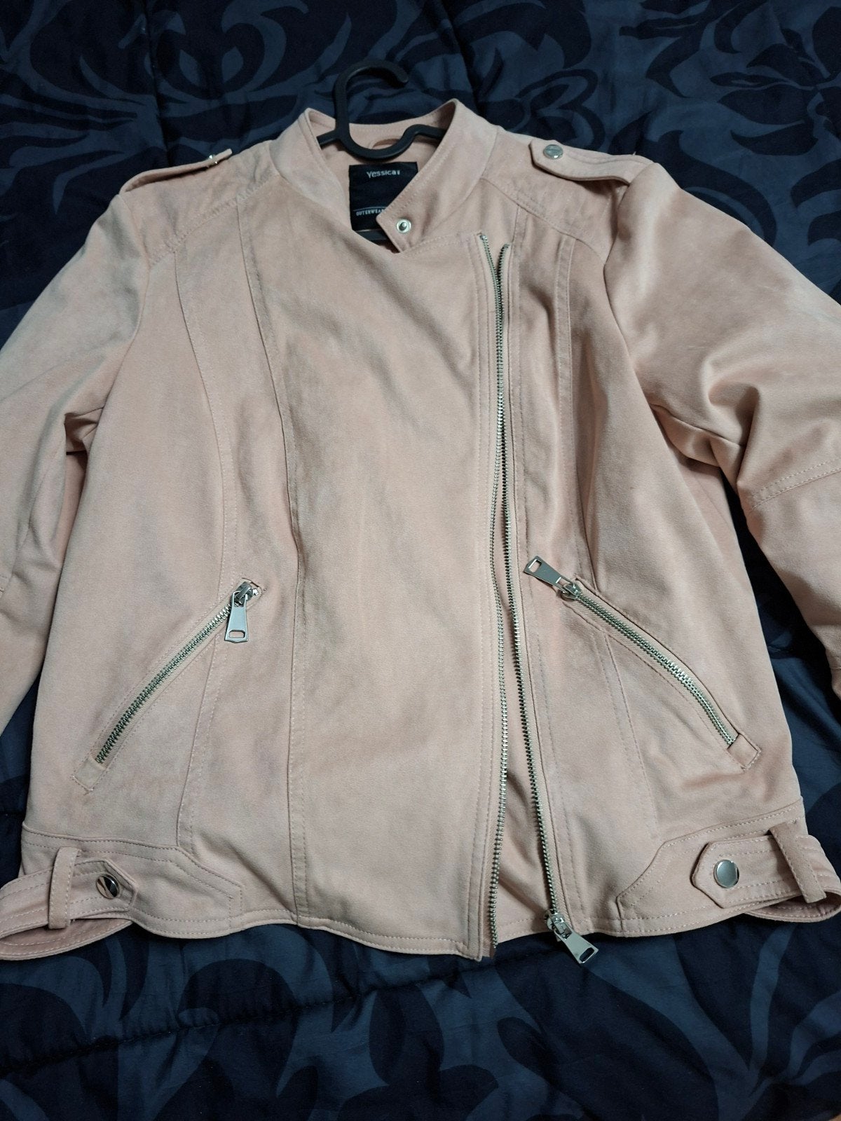 Roze suède-look jasje van C&A, maat 42, Kleding | Dames, Yessica, Maat 42/44 (L), Ophalen of Verzenden, Roze