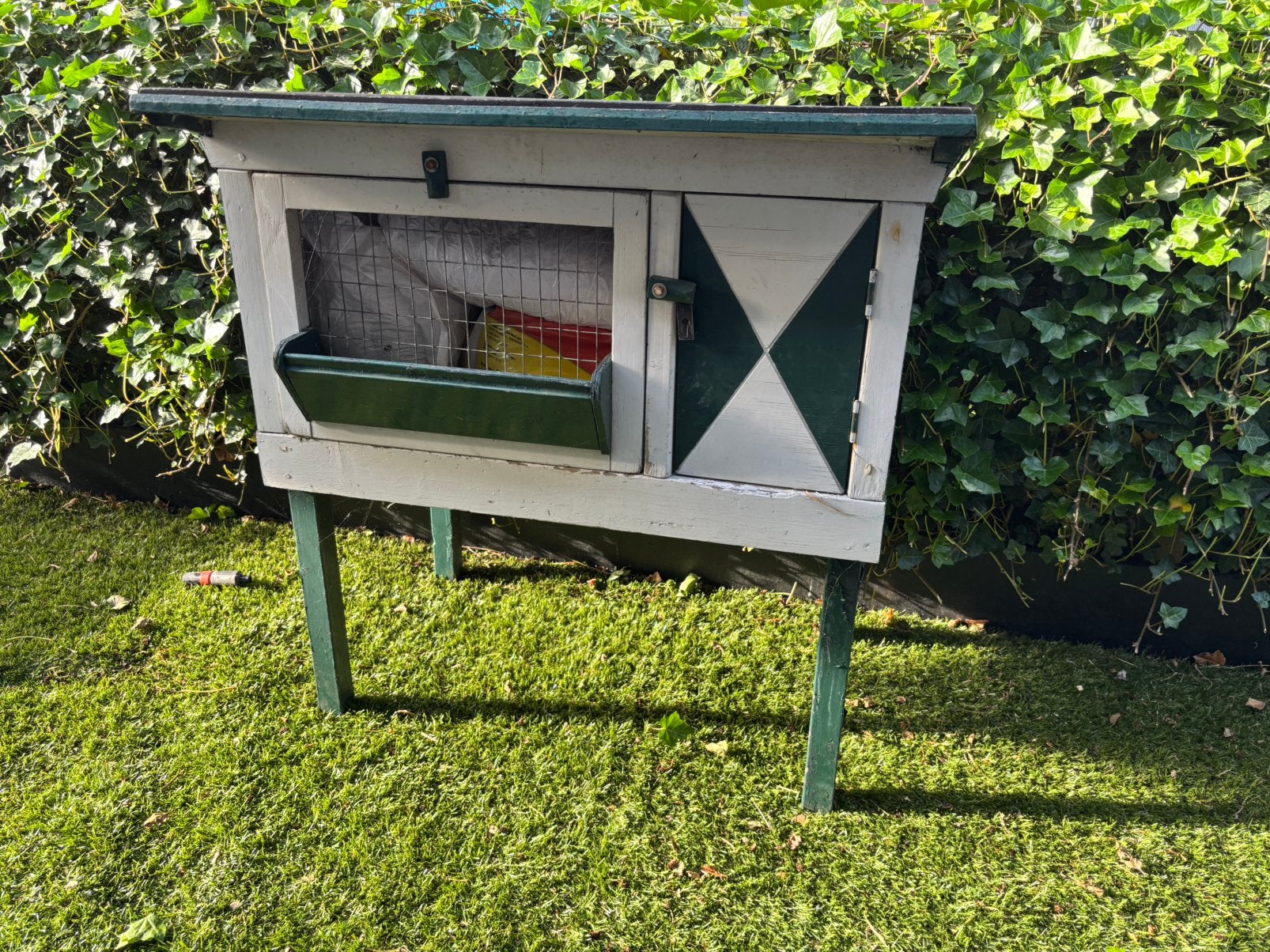 Konijnenhok, Dieren en Toebehoren, Knaagdieren en Konijnen | Hokken en Kooien, Ophalen, Gebruikt, Hok, 90 cm of meer