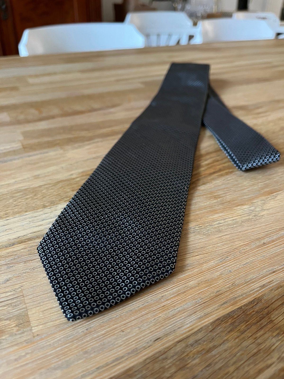 Corneliani stropdas | zo goed als nieuw | 100% zijde, Kleding | Heren, Stropdassen, Zo goed als nieuw, Met patroon, Grijs, Ophalen of Verzenden