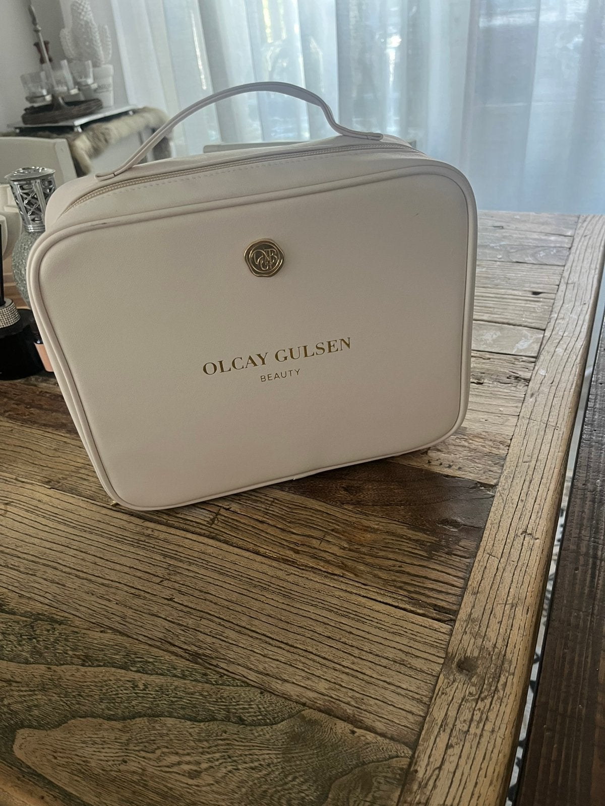 Olcay Gulsen grote Beauty Case, Ophalen of Verzenden, Nieuw, Beige, 30 cm of meer