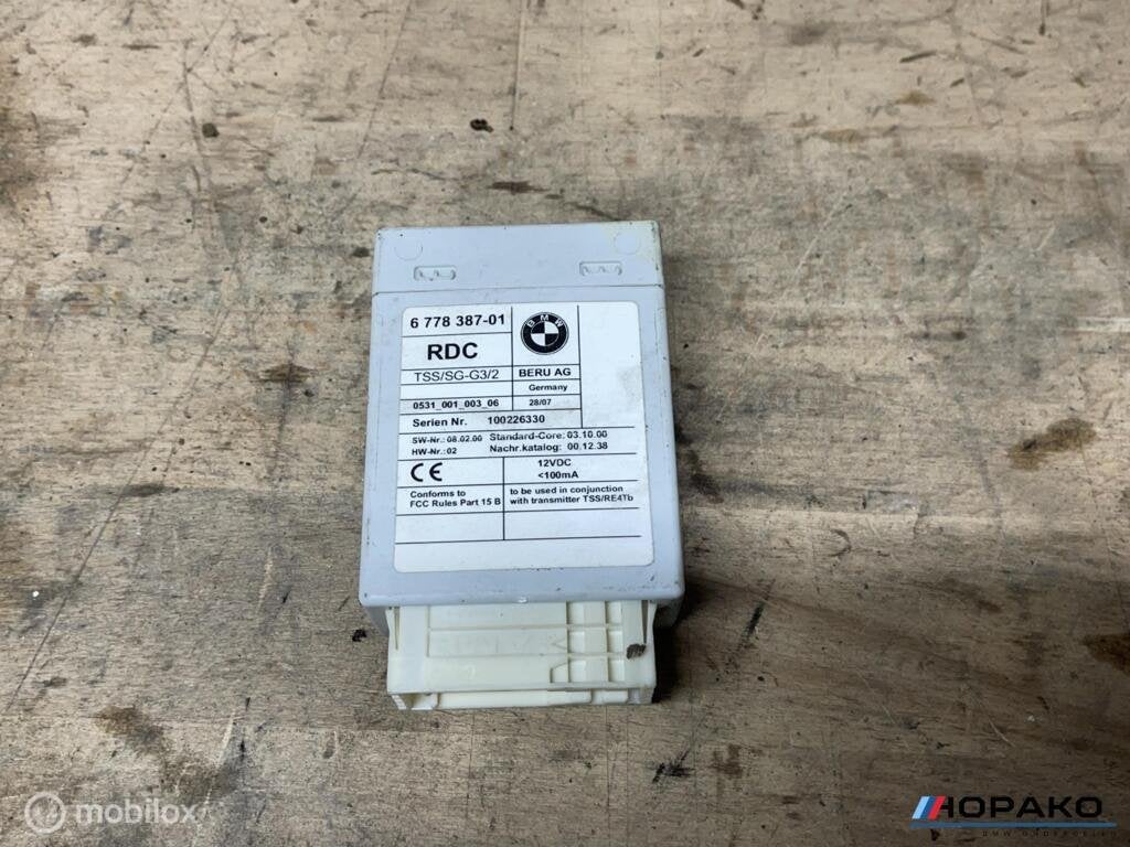 Bandenspanning module BMW 5 serie E6x | 6778387, Gebruikt, Einsteinlaan 5 rijswijk, Bmw, Ophalen of Verzenden