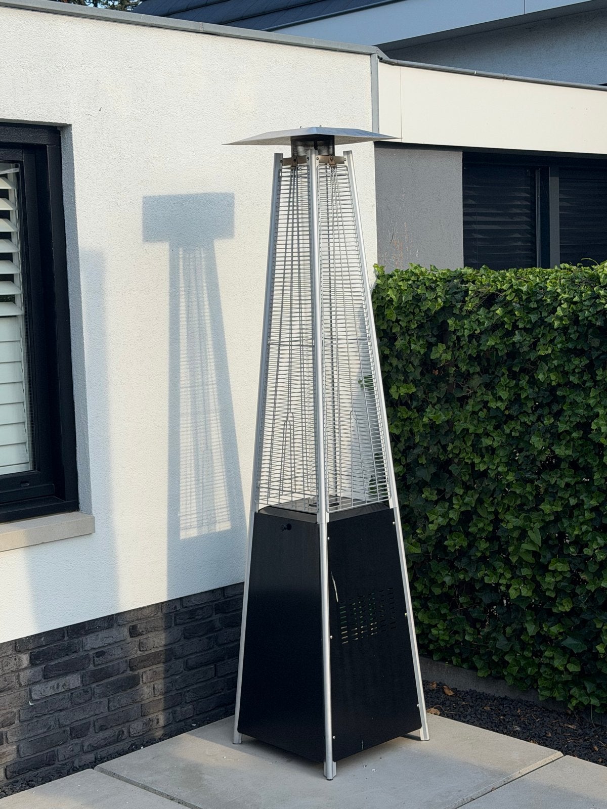 Luxe Piramide Terrasverwarmer Gas + Hoes (ZGAN), Tuin en Terras, Terrasverwarmers, Ophalen, Gebruikt, Gas, Vloer