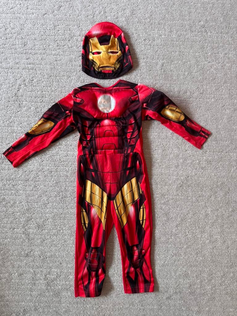 Avengers Iron Man kostuum maat 98/104, Kinderen en Baby's, Carnavalskleding en Verkleedspullen, Ophalen of Verzenden, Zo goed als nieuw