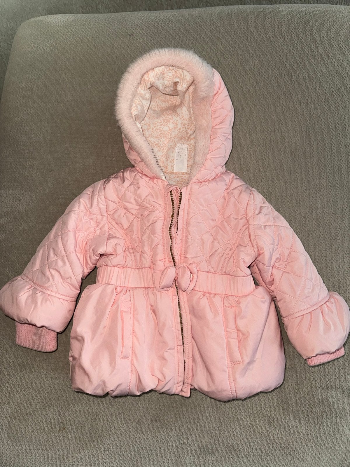C&A Roze Gewatteerd Jasje Maat 80, Ophalen of Verzenden, Zo goed als nieuw, Meisje, Jasje