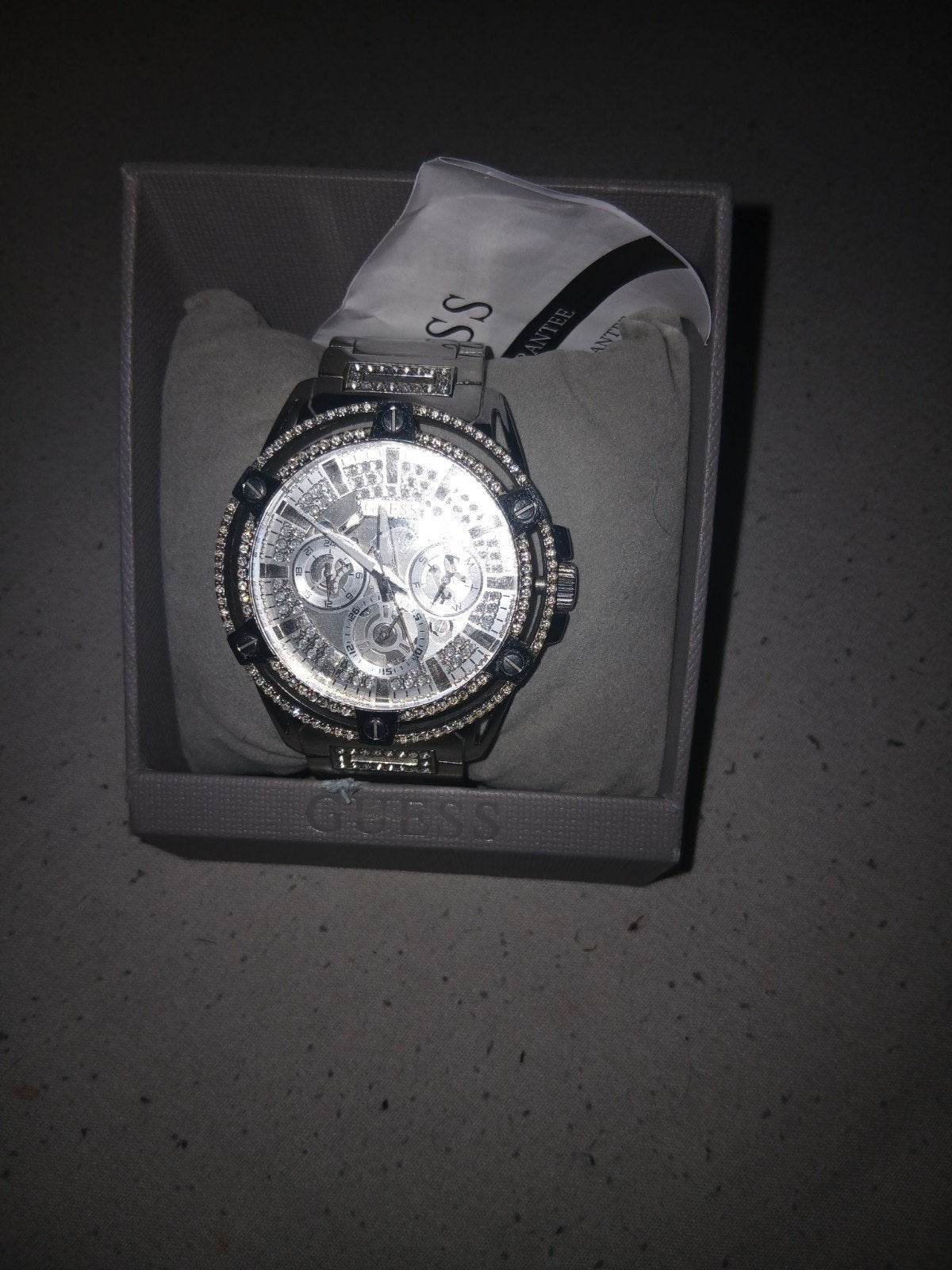 Guess horloge heren tekoop, Sieraden, Tassen en Uiterlijk, Horloges | Kinderen, Ophalen of Verzenden, Zo goed als nieuw, Zwart