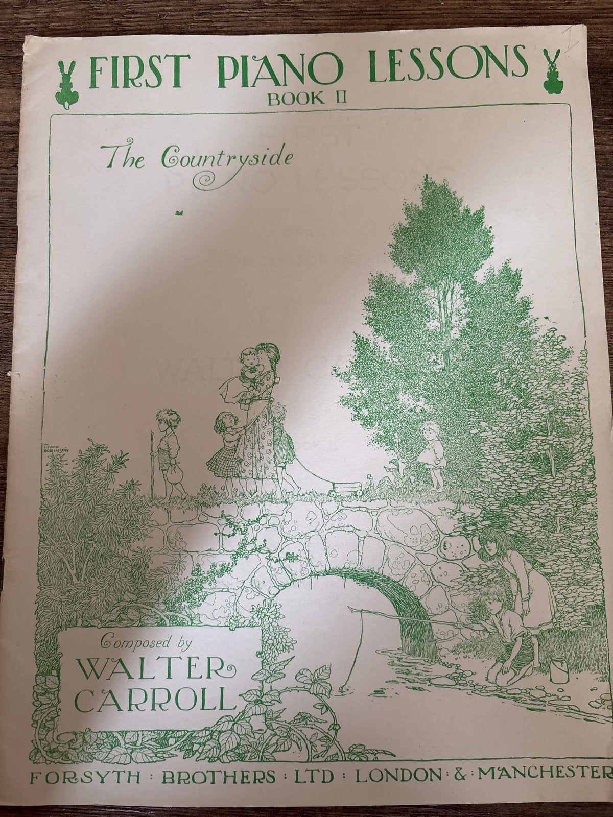 First Piano Lessons Book II - The Countryside Walter Carroll, Gebruikt, Klassiek, Les of Cursus, Ophalen of Verzenden