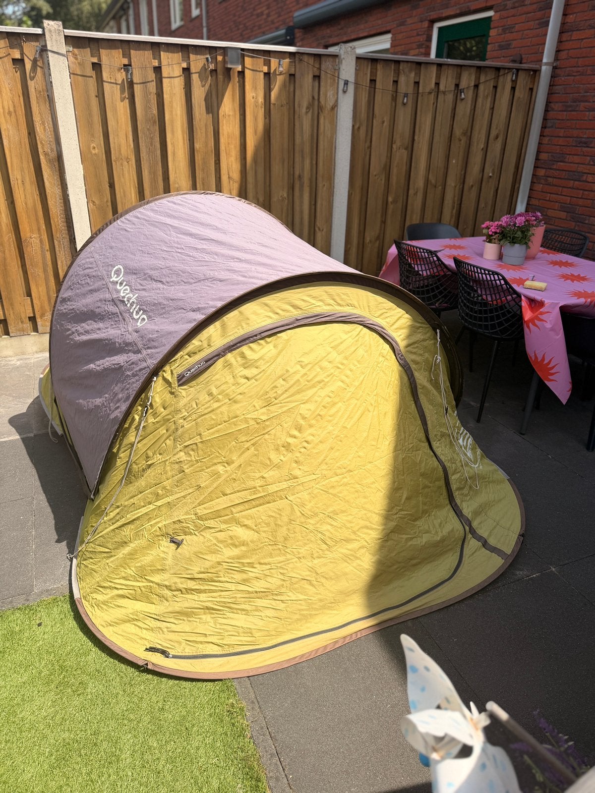Quechua 2 Seconds Air 2-persoons pop-up tent, Ophalen of Verzenden, Gebruikt