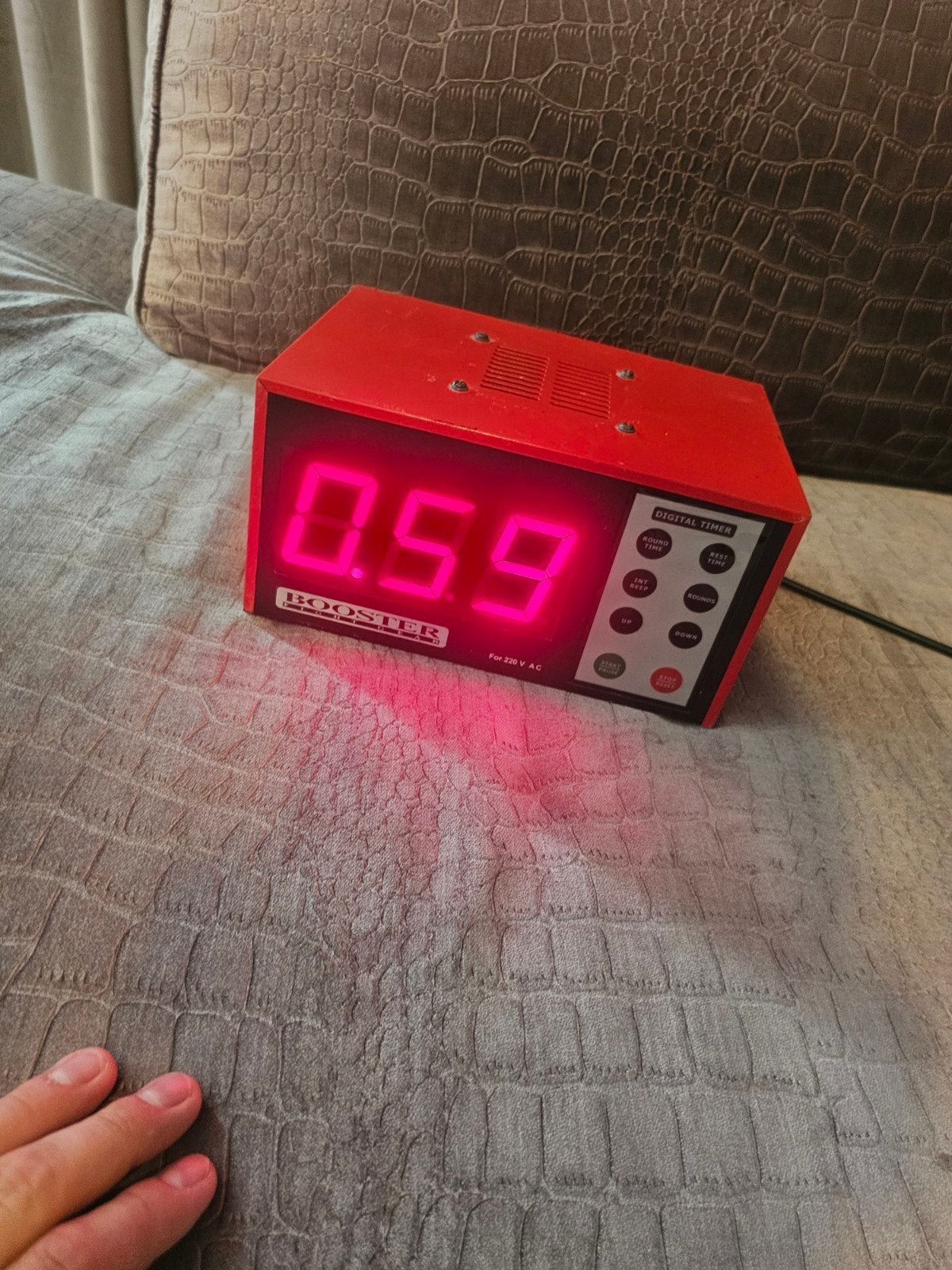 Booster Digitale Timer - Rood, Ophalen of Verzenden