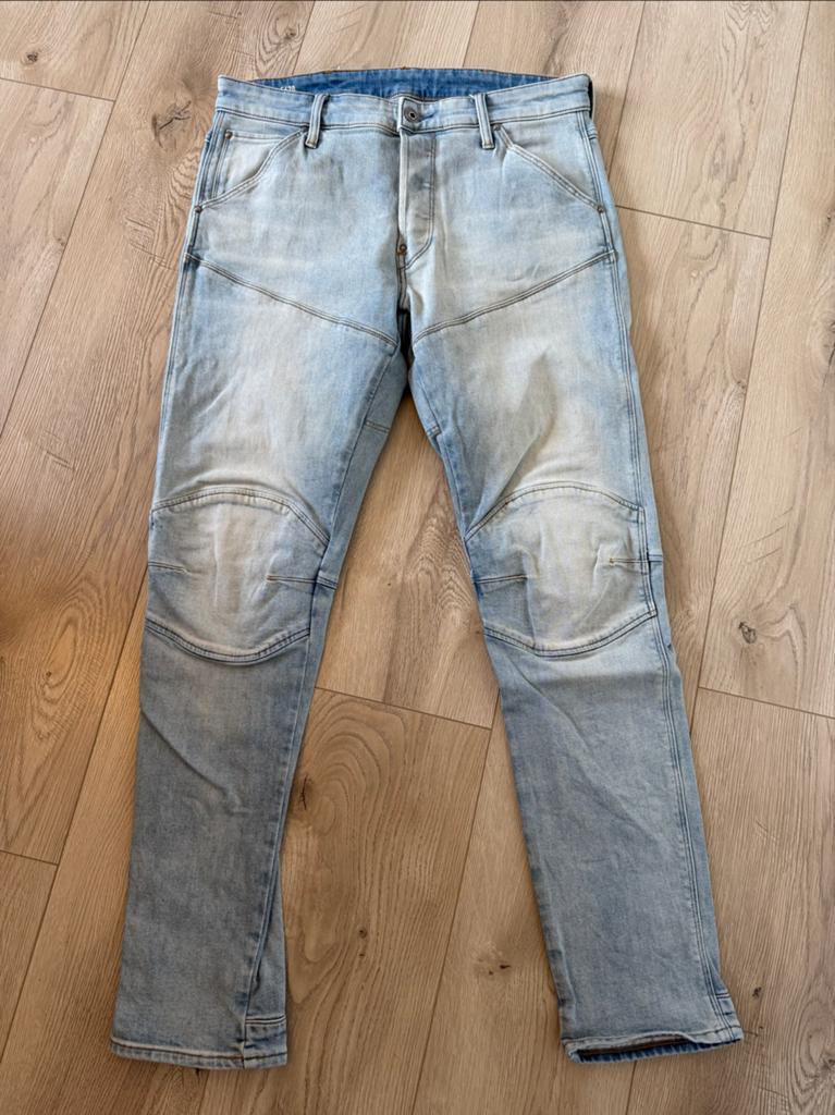 G-Star Raw 5620 3D Slim Jeans - Lichtblauw W32 L30, Ophalen of Verzenden, Zo goed als nieuw, Blauw, W32 (confectie 46) of kleiner