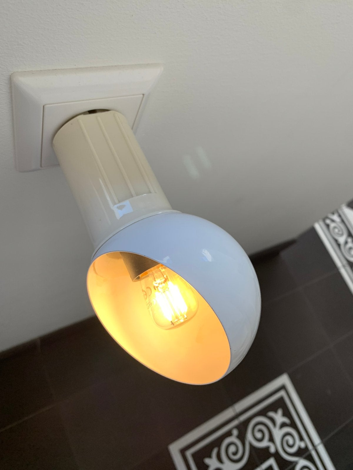 Ouderwets bedlampje, wandlampje., Ophalen of Verzenden, Gebruikt