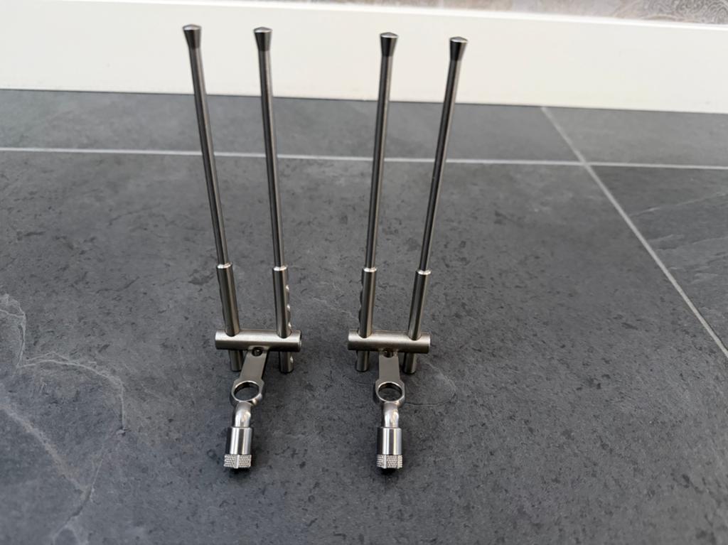 2 x Solar P1 Snag Bars NIEUWSTAAT!, Watersport en Boten, Hengelsport | Karpervissen, Ophalen of Verzenden, Zo goed als nieuw, Complete set