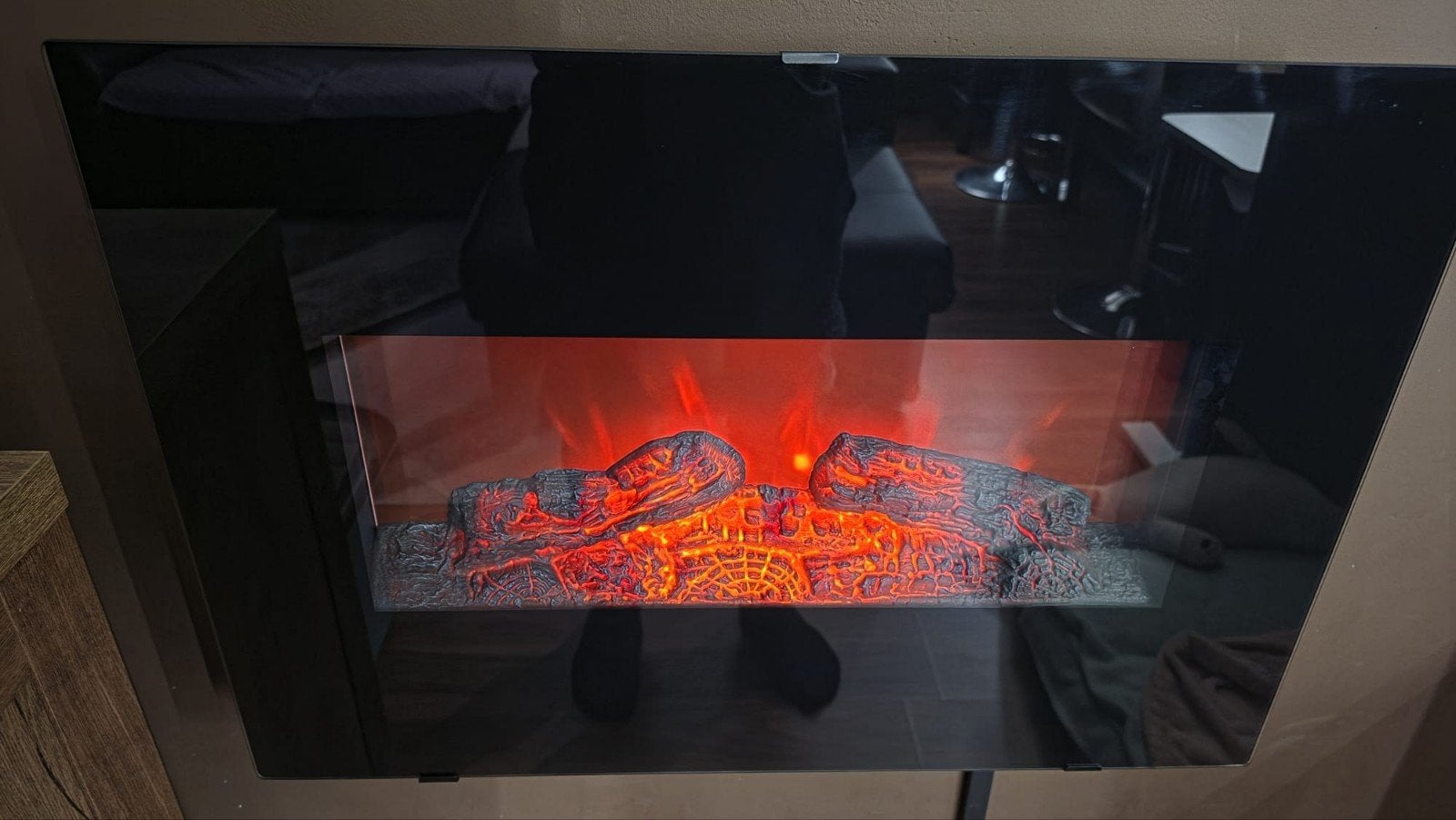 Elektrische haard met vlameffect - Zo goed als nieuw, Ophalen, Zo goed als nieuw, Hangende haard, Elektrische haard