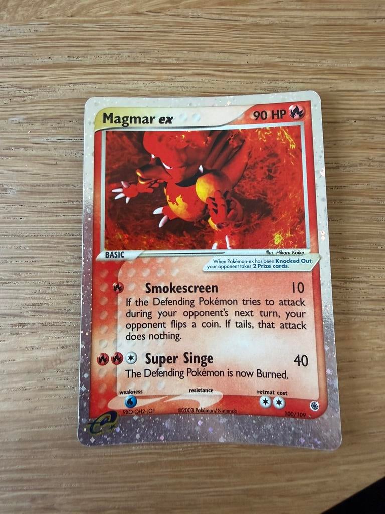 Magmar ex Reverse Holo 100/109, Ophalen of Verzenden, Zo goed als nieuw