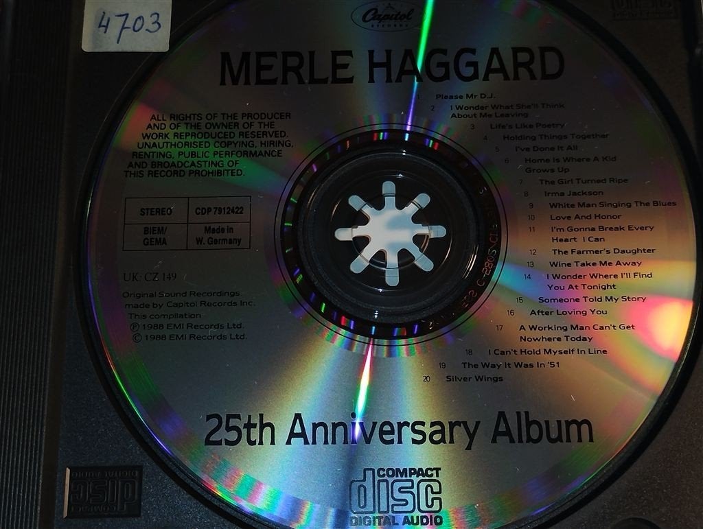 Merle Haggard ‎– 25th Anniversary Album, Cd's en Dvd's, Cd's | Country en Western, Ophalen of Verzenden, Zo goed als nieuw