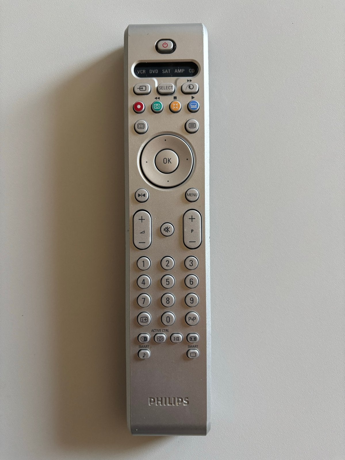 Philips Afstandsbediening Universeel - Zilver, Ophalen of Verzenden, Gebruikt, Universeel, Dvd