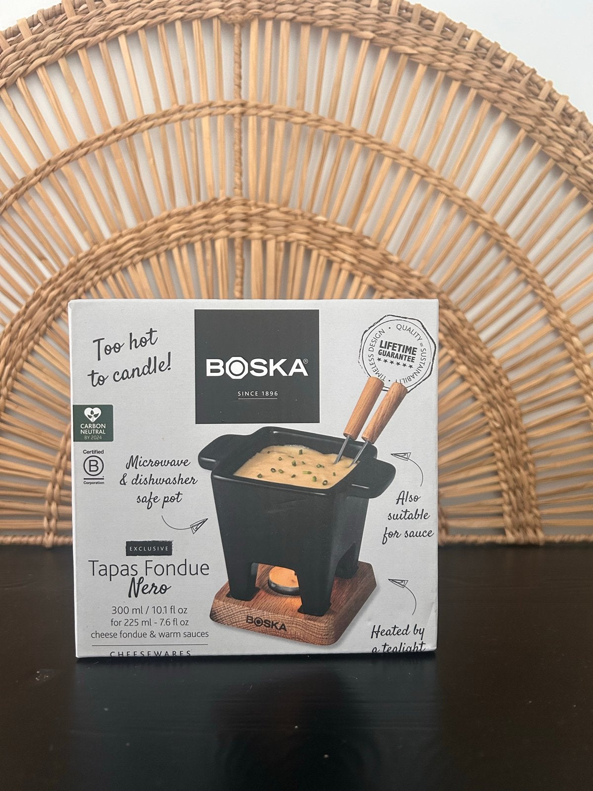 Boska Tapas Fondue Nero - Kaasfondue & Warme Sauzen, Overige typen, Nieuw, Ophalen of Verzenden, Zwart