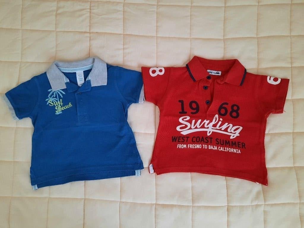 2 stoere jongens polo's maat 74 ( art. Z36 ), Kinderen en Baby's, Babykleding | Maat 74, Ophalen of Verzenden, Zo goed als nieuw