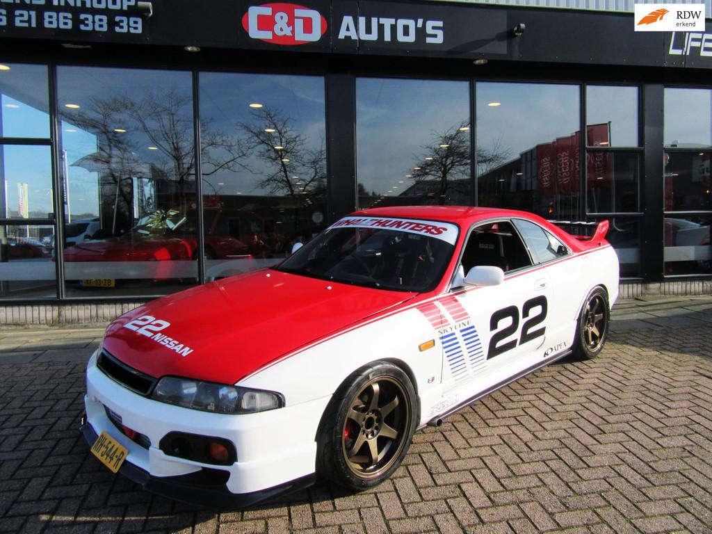 Nissan SKYLINE R33 ONE OFF 40K TUNNING FACT DIGI DASH ETC, Auto's, Nissan, 1355 kg, Gebruikt, Zwart, 4 stoelen