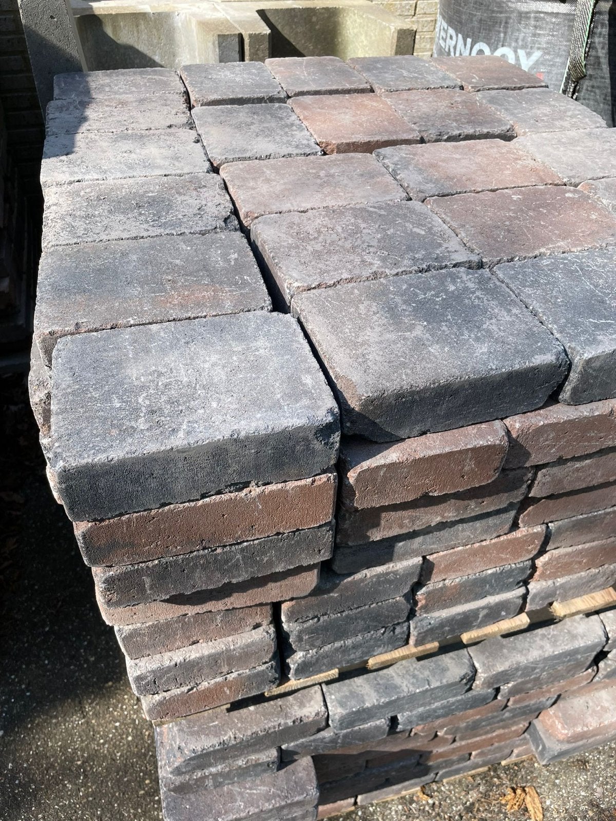 Nieuwe Tambour bestrating 15x20x6 cm brons 15 m², Ophalen, Klinkers, Nieuw, 10 m² of meer