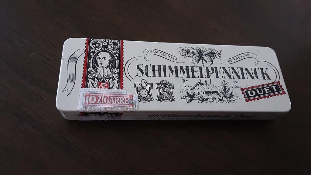 Vintage Schimmelpenninck Duet blikken sieradendoosje, Ophalen of Verzenden, Gebruikt, Overige, Overige merken