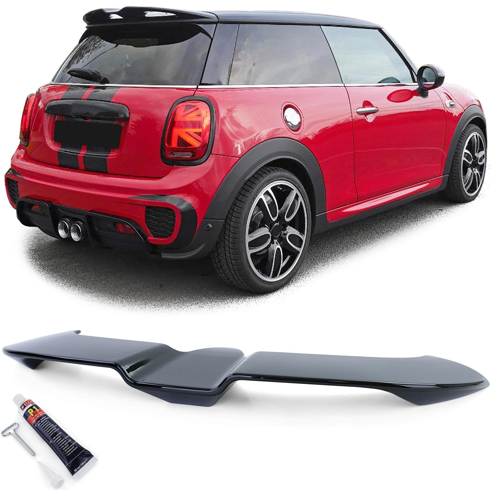 Mini F55 F56 JCW Cooper S Spoiler Hoogglans zwart Achterspoi, Ophalen of Verzenden