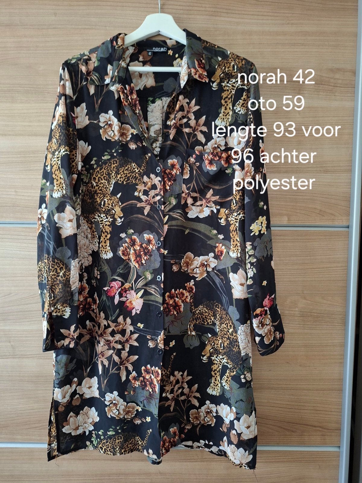 norah lange blouse/jurk maat 42, Meerkleurig, Maat 42/44 (L), Ophalen of Verzenden, Zo goed als nieuw