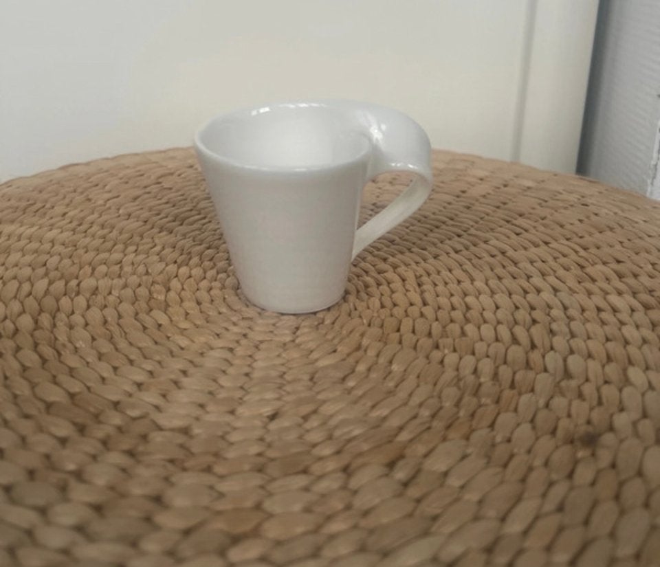 Villeroy & Boch New Wave espresso kopje wit porselein, Nieuw, Ophalen of Verzenden, Effen, Kop(pen) en/of Schotel(s)