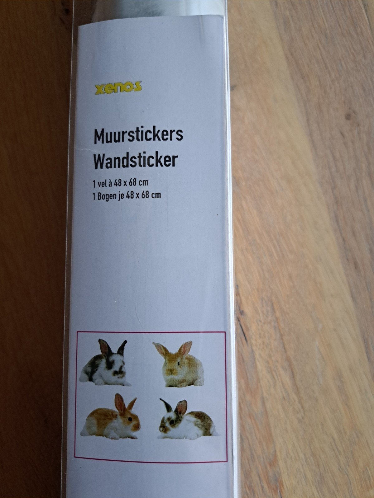 Muurstickers/XENOS/KONIJNEN/kinderkamer/NIEUW in verpakking, Ophalen of Verzenden, Nieuw, Beeldje of Figuurtje