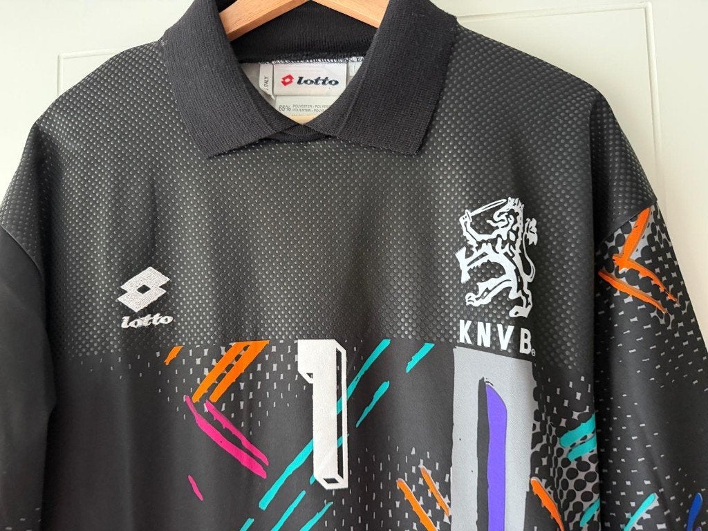 Vintage Nederlands Elftal Keepersshirt Van Breukelen 1992, Maat L, Ophalen of Verzenden, Zo goed als nieuw, Shirt