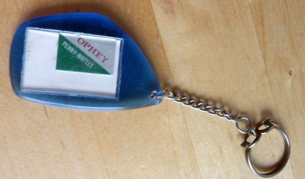 Sl-l755 sleutelhanger ophey penny wafels, Verzamelen, Ophalen of Verzenden, Zo goed als nieuw
