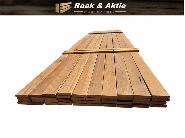 Hardhouten planken - geschaafd 1.8x9.0 cm - nr: HP174, Tuin en Terras, Ophalen, Planken, Nieuw, Hardhout