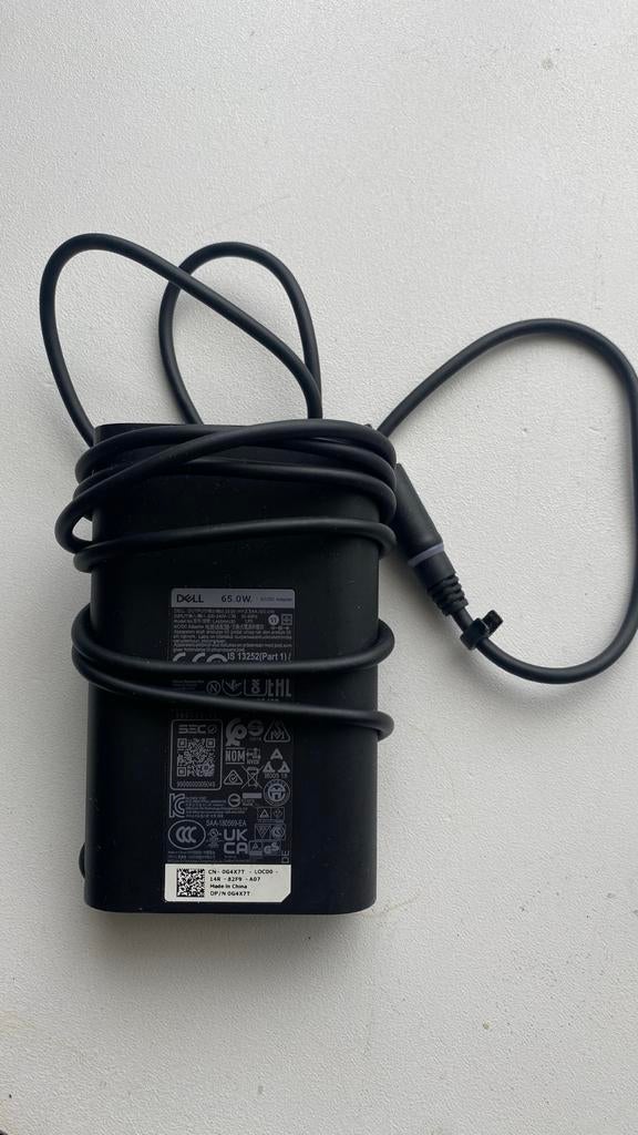 Dell 65W AC/DC Adapter - Oplader voor Laptop, Computers en Software, Ophalen of Verzenden, Gebruikt