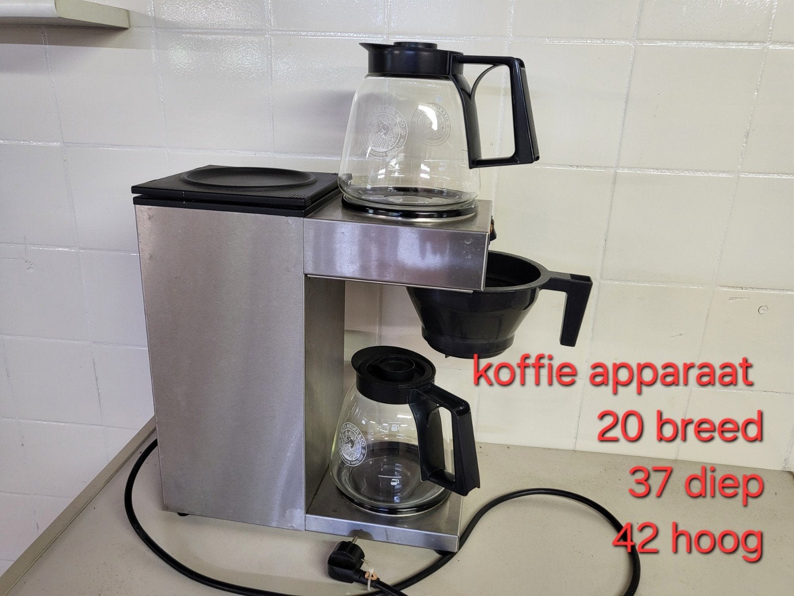 groot koffiezetapparaat van Alex Meijer., 10 kopjes of meer, Ophalen, Koffiemachine